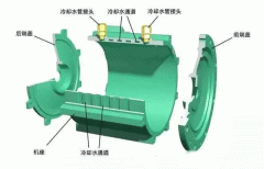 電機機座的鉆JR電機孔與攻絲。